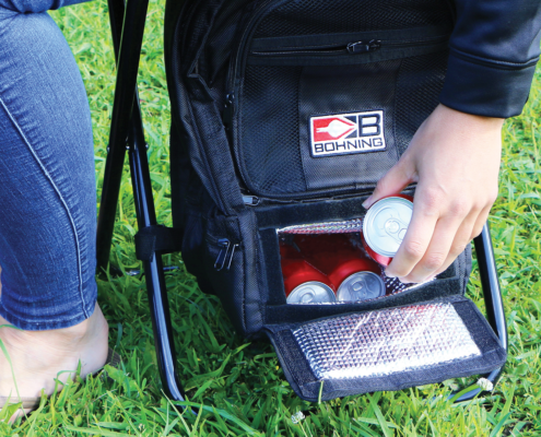 Shoreliner Fishing Stool by Bohning - Built-in Cooler - Fishing Supplies USA