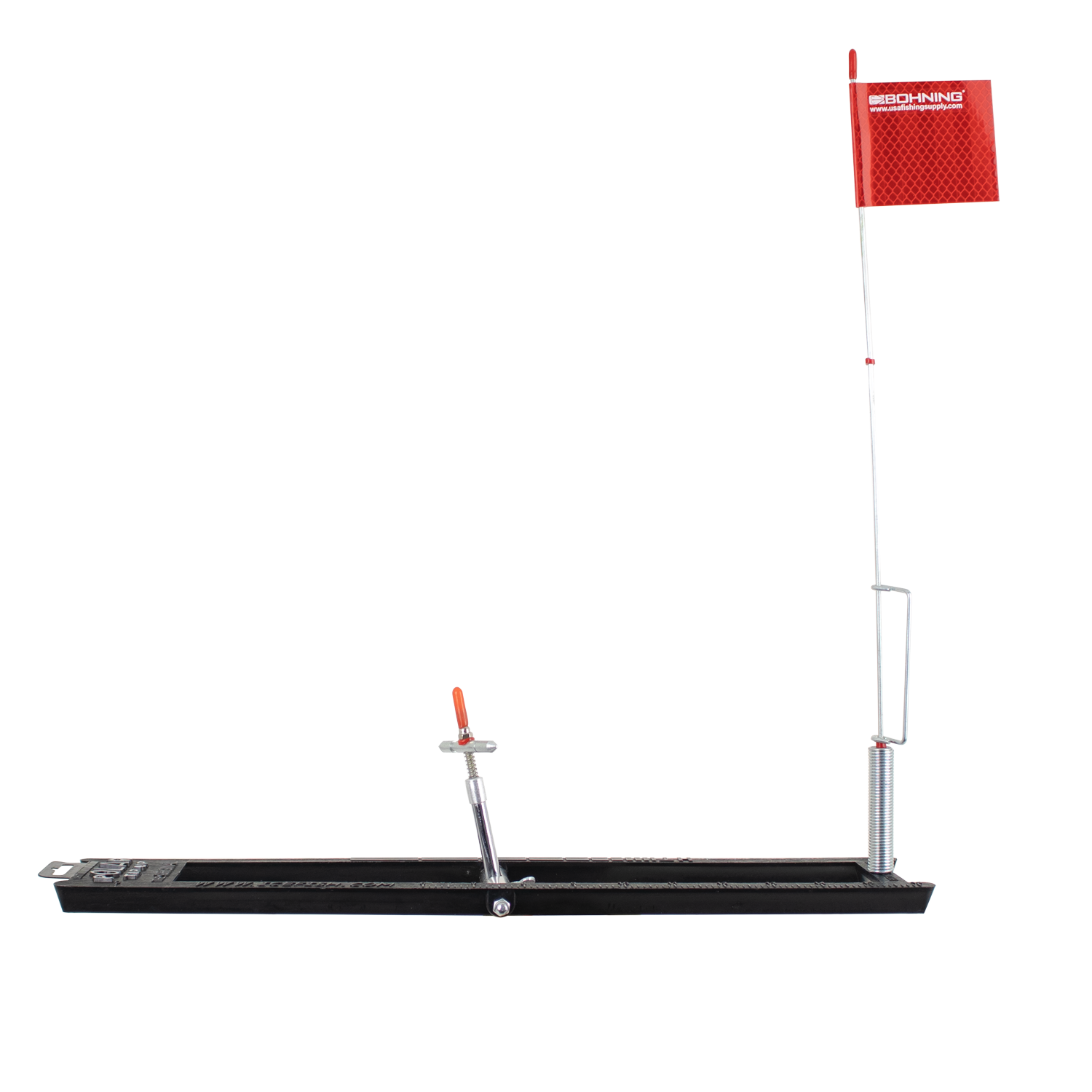 Ice Fishing Tip Up Flag Replacement - Fire Truck Red Demo